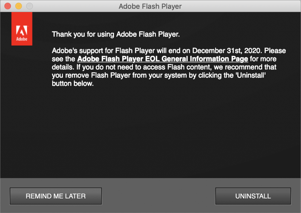 adobe flash player for a mac
